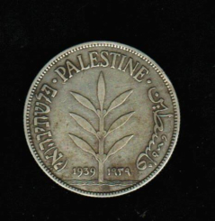 Palästina: 100 Mils, 1939, Y*7, Silber 