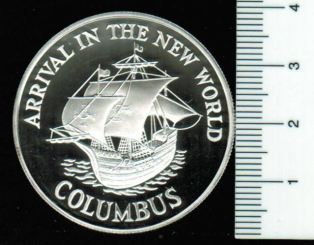 Jamaika: 10 Dollars 1991, Y*148, Pinta / Staatswappen, 22,45g Sterlingsilber, OVP + Zertifikat 