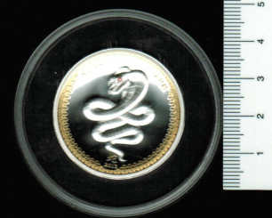 Palau: 5 Dollars 2013, Jahr der Schlange/Staatswappen, 5.000 Ex. weltweit in OVP/Etui + Zertifikat, 31,1g Silber/High Relief 1x 