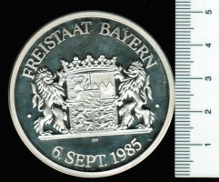 Deutschland/Bayern: Silbermedaille zum 70. Geburtstag: Franz Josef Strauss 