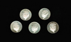 Deutschland: Die Medaillen der Bundeskanzler, Original Etui und Zertifikat, 68,2 g/925 Silber 