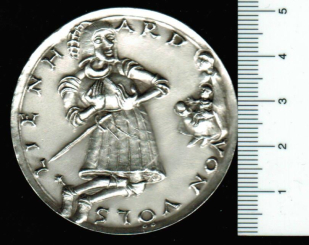 Leonhard (Lienhard) von Völs am Schlern, Schloss Prösels, 59,38/800 Silber 