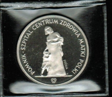 Polen: 200 Zlotych 1985, PROBA, Müttergenesungswerk, Silber/Probe 1x auf Lager  