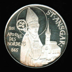 Hl. Ansgar von Bremen / Hl. Ansgar von Bremen, Silber 