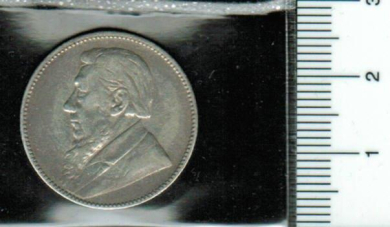 Südafrika: 1 Shilling, 1896, Paulus Krüger, Silber 