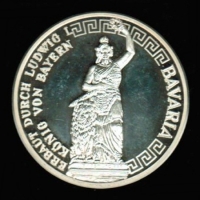 Deutschland/Bayern: Bavaria, 19,5g /999 Silber, Silbermedaille 