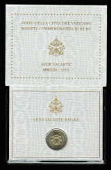 Vatican/Vatican: 2 Euro, Sede Vacante 2013, im Original Folder 