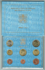 Vatican/Vatican: Euro-Kursmünzen-Satz 2012, Benedikt XVI., Papst Benedikt 16., Originalsatz 