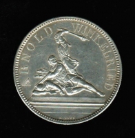 5 Franken 1861, Eidgen. Sch?tzenfest Stans-Nidwalden / Arnold Winkelried, Silber  