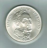 Panama: 20 Balboas 1973, Y*31, Simon Bolivar, Silber 