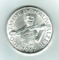 Österreich: 50 Schilling 1967, Johann Strauss (Sohn), Silber 