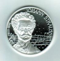 Johann Strauss (Sohn), 25 ECU, 1995, Silber 