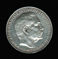 Paul von Hindenburg, zum 80. Geburtstag, Silber 