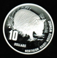 Australien: 10 Dollars 1998, Wombat, 20g/925 Silber, in OVP 