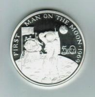 Marshall-Inseln: 50 Dollars 1989, Y 14, 20. Jahrestag der ersten bemannten Mondlandung, 31,1g/999 Silber/PP 