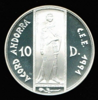 10 Diners 1993, Heiliger Georg, in Dose, Silber 