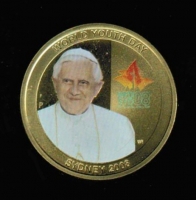 Australien, 1 Dollar 2008, Weltjugend-Tag 2008 in Sydney, Papst Benedikt XVI., Bunt 