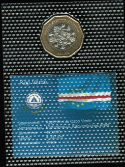 Weltkursmünzen / Kap Verde: 100 Escudos, 1994  'Dachwurz' 