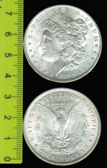 USA: Dollar, 1883 'O' -Morgan-, Adler 'USA im Krieg' / Liberty-Kopf Typ 'Morgan' 