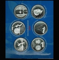 Deutschland, 2009 6 x 10 Euro 2004 in Silber/ Spiegelglanz = Proof 