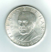 Österreich: 25 Schilling 1970, Franz Lehar/Anton Bruckner, Silber 