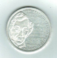 Deutschland/Bundesrepublik: 10 D-Mark (DM) 2001, Komponist Albert Gustav Lortzing, Silber 