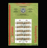 10 Euro 2005, 1.200 Jahre Magdeburg, Numisbrief + Silber 