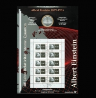 10 Euro 2005, Albert Einstein - 100 Jahre Relativität, Silber/Numisbrief 