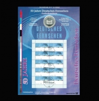 10 Euro, 2002, '50 Jahre Deutsches Fernsehen', Numisbrief / Silber 