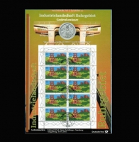 10 Euro 2003, Industrielandschaft Ruhrgebiet, Silber + Numisbrief 