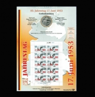 10 Euro 2003, Erinnerung an den Volksaufstand in der DDR, Silber + Numisbrief 