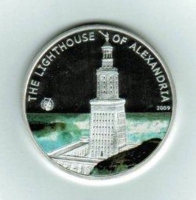 5 Dollars 2009, Leuchtturm von Alexandria, Silber 