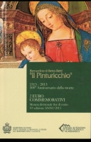 San Marino, 2 Euro 2013, 'Il Pinturicchio', eigentlich Bernardino di Betto Betti, Originalvepackt, wie neu, TOP ANSEHEN 