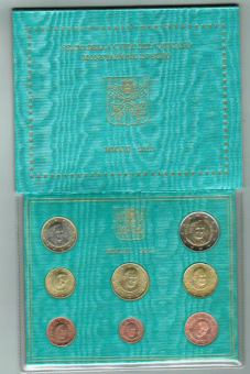 Vatican/Vatican: Original-Euro-KursmünzSatz  2013, Papst Benedikt  XVI., Papst Benedikt 16., Original 