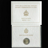 Vatikan/Vatican: 2 Euro 2013, Sede Vacante 2013, Restlieferung aus 'ROM', nur noch kleines Kontingent in Originalverpackung 