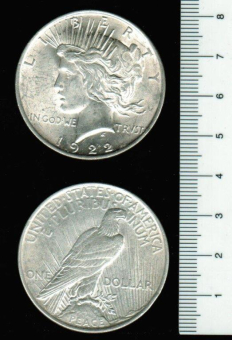Dollar: TYP: 'Peace', Y**150, 1921-1928,1934,1935,1964, Freiheitskopf mit Stahlenkrone / Weisskopf-Seeadler, 26,73/900 Silber 